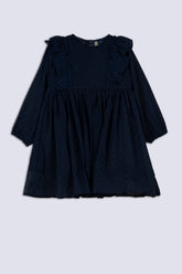Navy Blue Girl's Frock